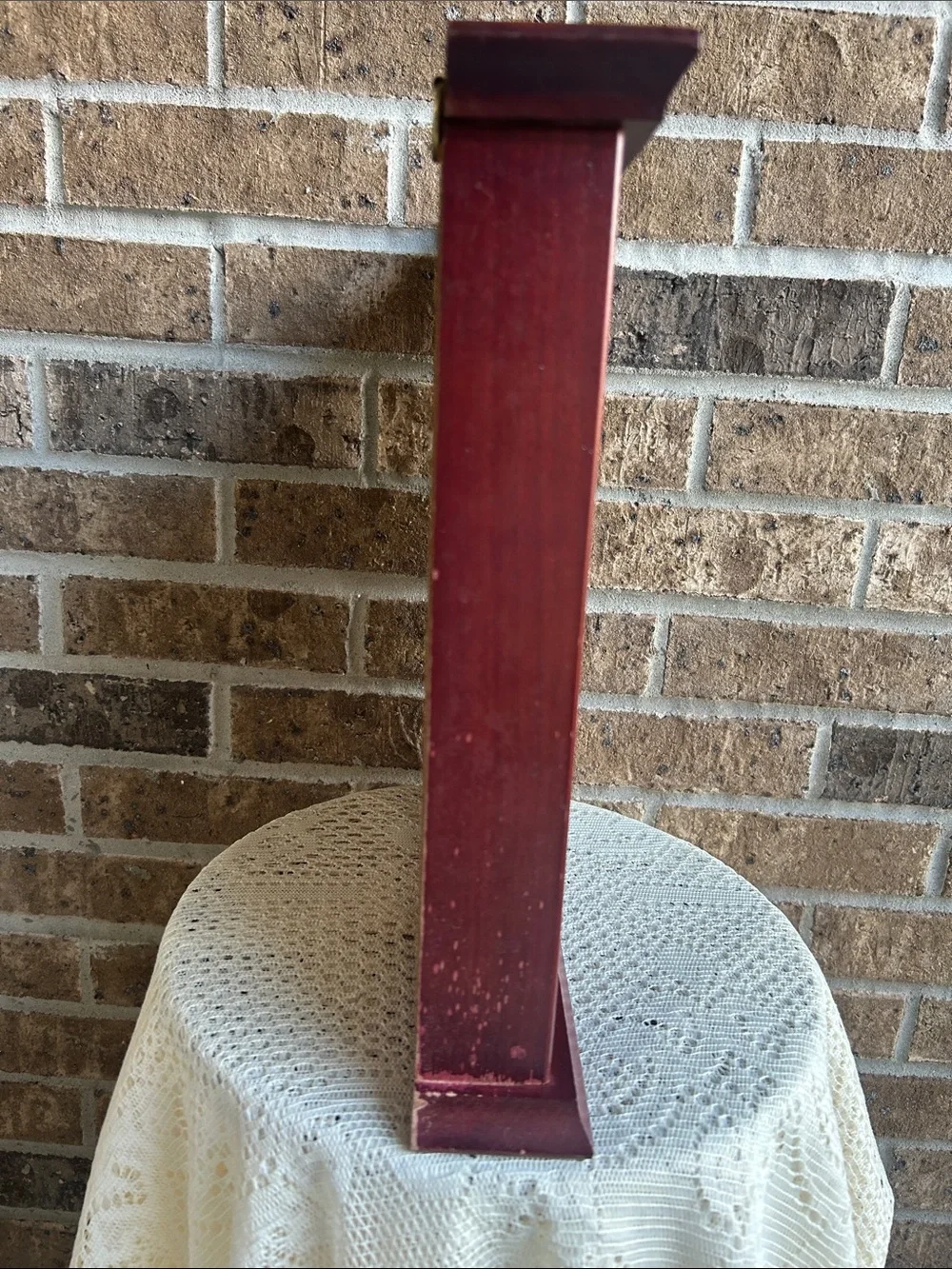 Vintage Wooden golf ball shelf with Green Felt Display